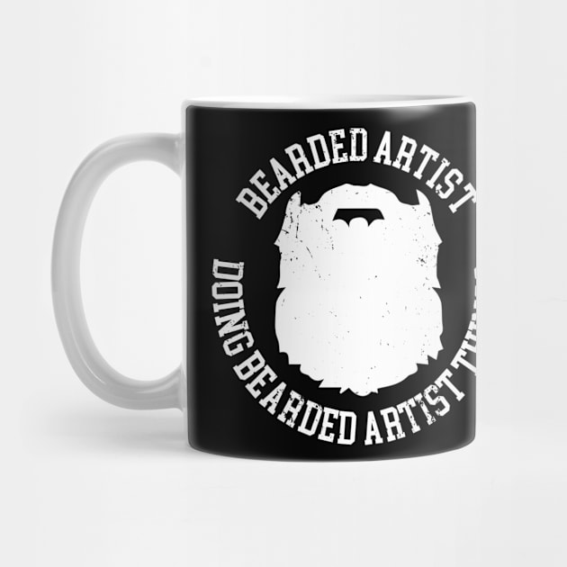 Bearded Artist Doing Bearded Artist Things by Bobtees